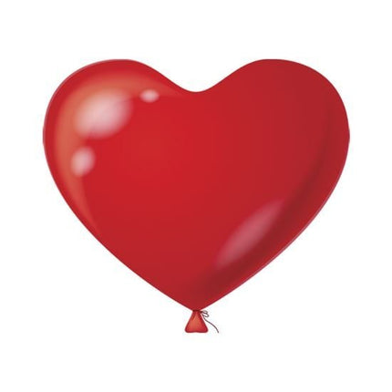 Feestbazaar Hartjes ballonnen rood 8 stuks