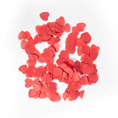 Feestbazaar Hartjes Confetti Rood (14g)
