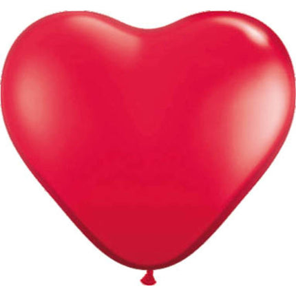 Feestbazaar Hartvormige Ballonnen Rood 30cm (8st)