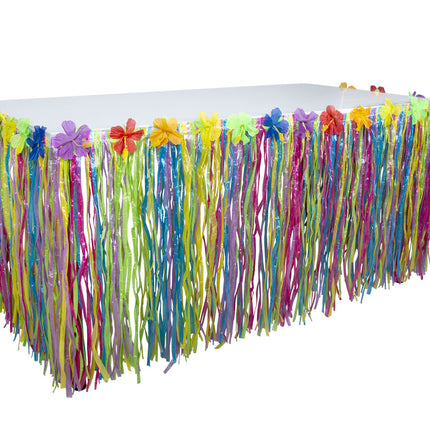 Feestbazaar Hawaïaanse tafelrok (75 x 300 cm)