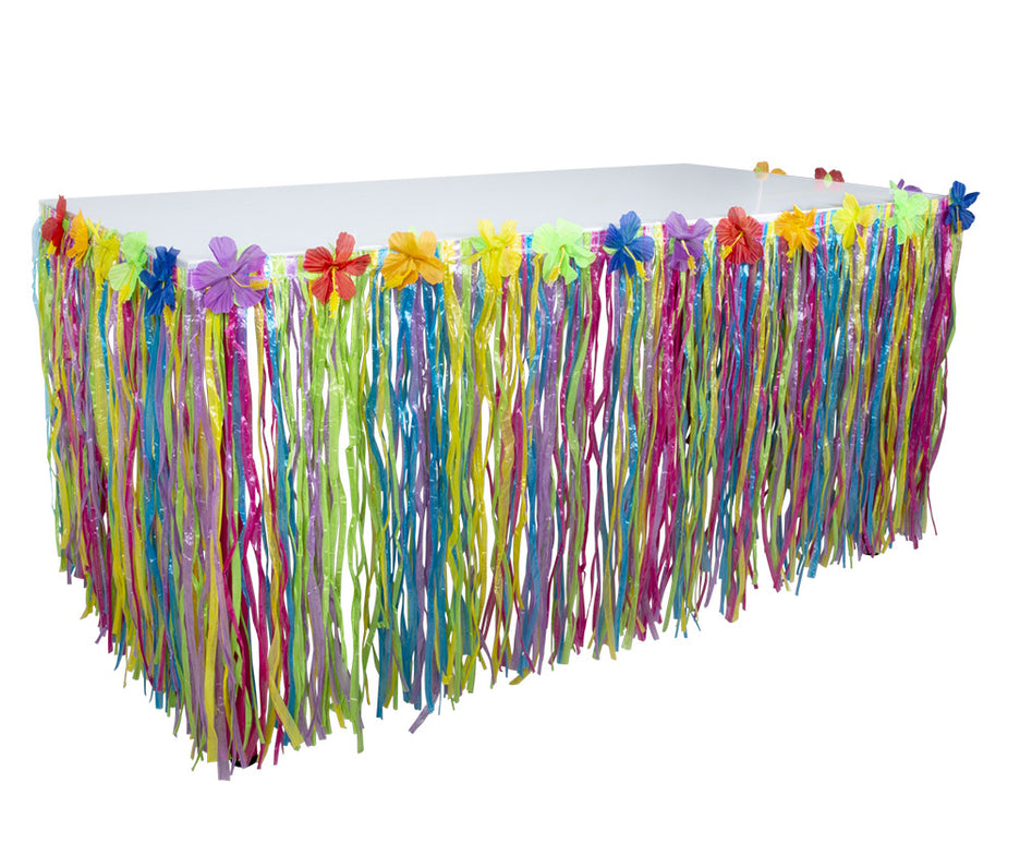 Feestbazaar Hawaïaanse tafelrok (75 x 300 cm)