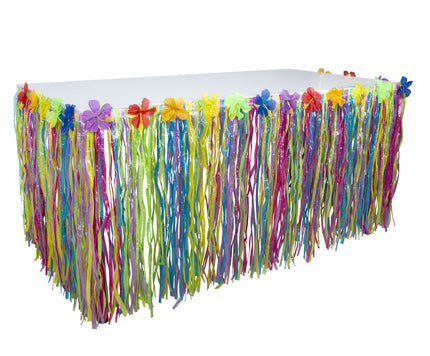 Feestbazaar Hawaïaanse tafelrok (75 x 300 cm)