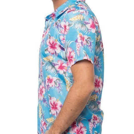 Feestbazaar Hawaii Blouse Blauw Kai