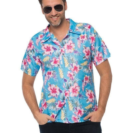 Feestbazaar Hawaii Blouse Blauw Kai