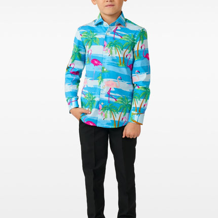 Feestbazaar Hawaii Blouse Flamingo Kind Opposuits