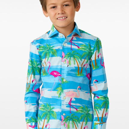 Feestbazaar Hawaii Blouse Flamingo Kind Opposuits