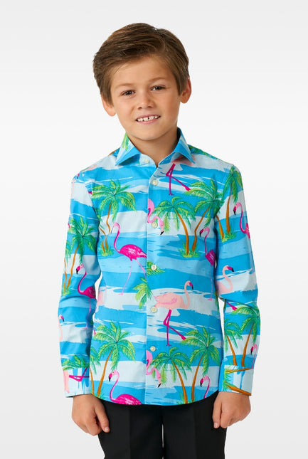 Feestbazaar Hawaii Blouse Flamingo Kind Opposuits