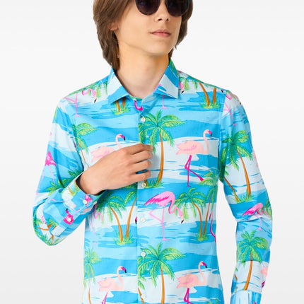 Feestbazaar Hawaii Blouse Flamingo Kind Opposuits
