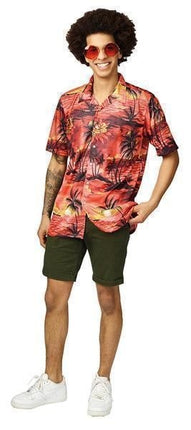 Feestbazaar Hawaii Blouse Red Palm