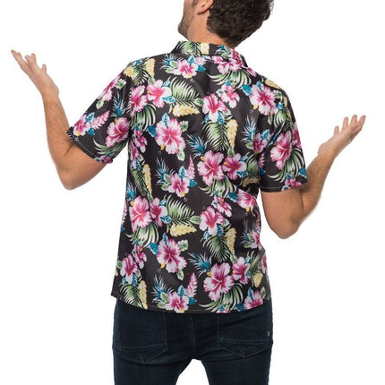 Feestbazaar Hawaii Blouse Zwart Peke
