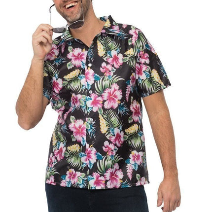 Feestbazaar Hawaii Blouse Zwart Peke