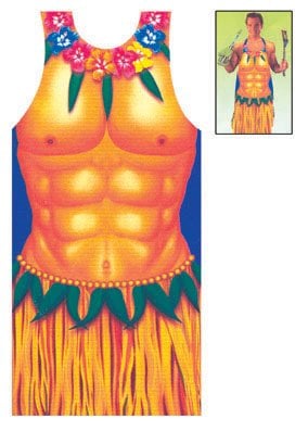 Feestbazaar Hawaii Crazy Summer schort man