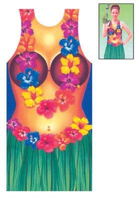Feestbazaar Hawaii Crazy Summer schort vrouw