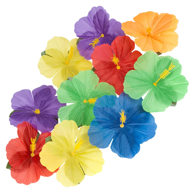 Feestbazaar Hawaii Decoratie Bloemen Set (24 stuks)