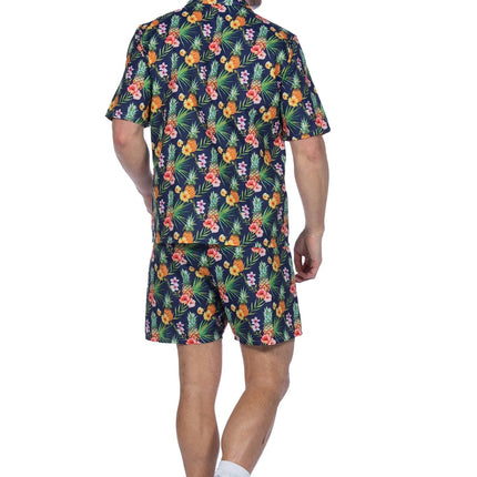 Feestbazaar Hawaii Festival Outfit Heren Ananas Flowers