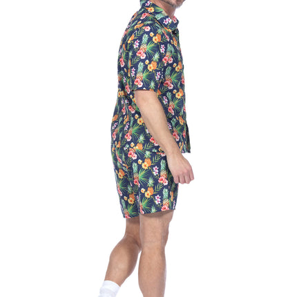 Feestbazaar Hawaii Festival Outfit Heren Ananas Flowers