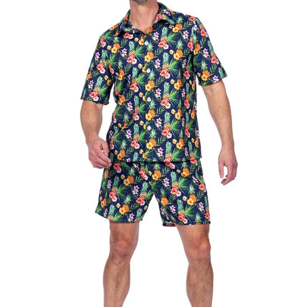Feestbazaar Hawaii Festival Outfit Heren Ananas Flowers