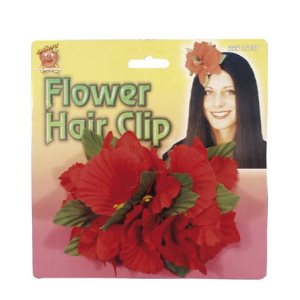 Feestbazaar Hawaii haarclip rood
