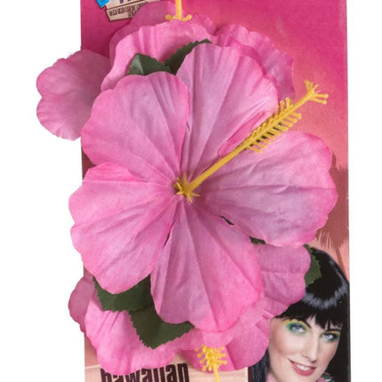Feestbazaar Hawaii haarclip roze