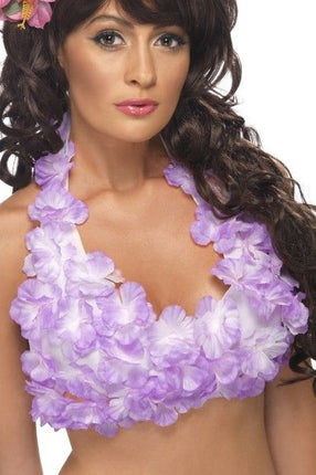 Feestbazaar Hawaii Haltertopje met bloemen