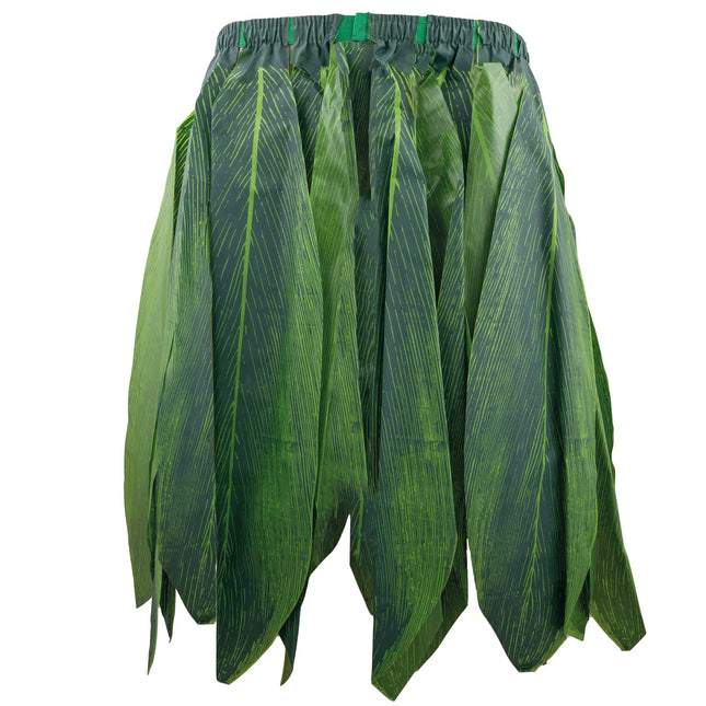 Feestbazaar Hawaii Jungle rok groene bladeren volwassen