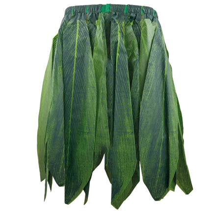 Feestbazaar Hawaii Jungle rok groene bladeren volwassen
