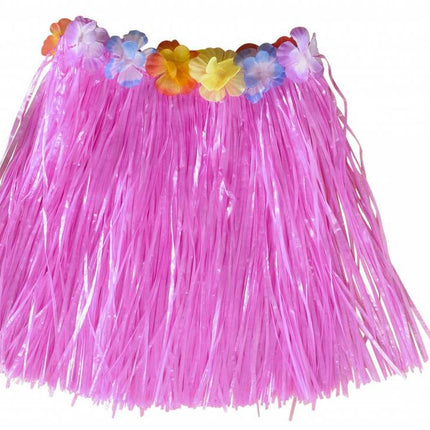 Feestbazaar Hawaii Kinderrokje roze