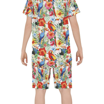 Feestbazaar Hawaii Kostuum Multikleur Papagaai Heren