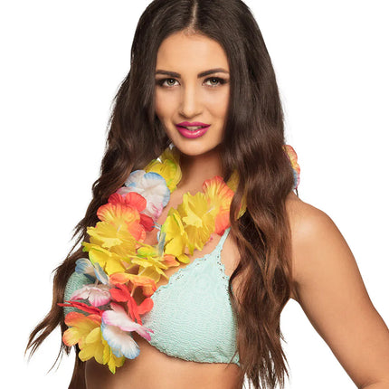 Feestbazaar Hawaii krans rainbow luxe