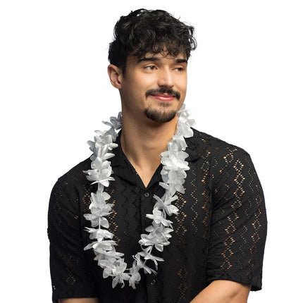 Feestbazaar Hawaii krans zilver