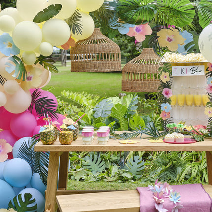 Feestbazaar Hawaii Palm Bordjes (8st)