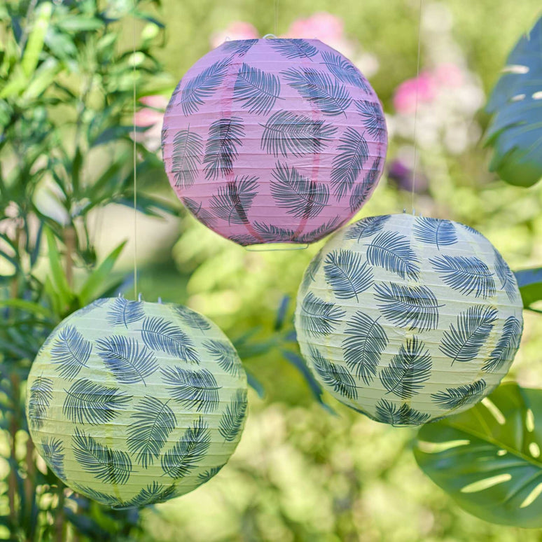 Feestbazaar Hawaii Palm Lampionnen (3st)