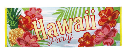 Feestbazaar Hawaii party banner