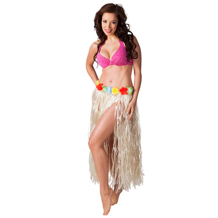 Feestbazaar Hawaii rok blank 80cm