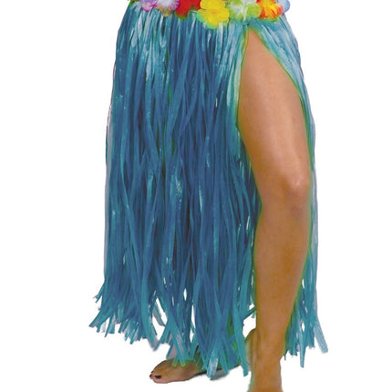 Feestbazaar Hawaii Rok Blauw 75cm