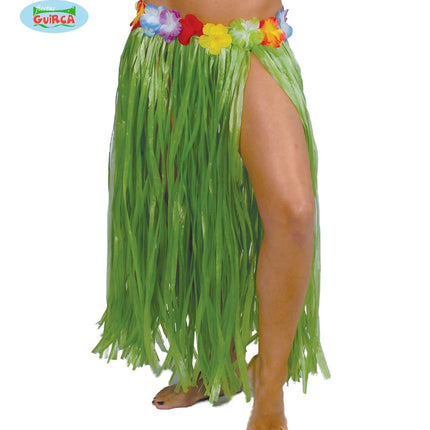 Feestbazaar Hawaii Rok Groen 75cm