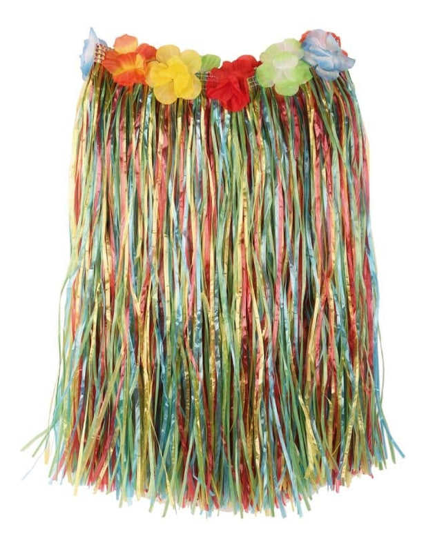 Feestbazaar Hawaii rok meerkleurig 50 cm
