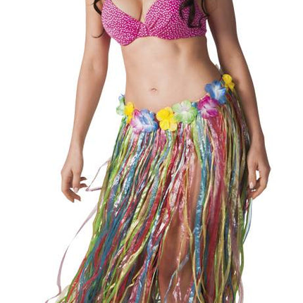 Feestbazaar Hawaii rok multikleur 80 cm