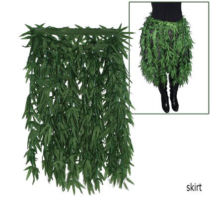 Feestbazaar Hawaii rok wietbladeren