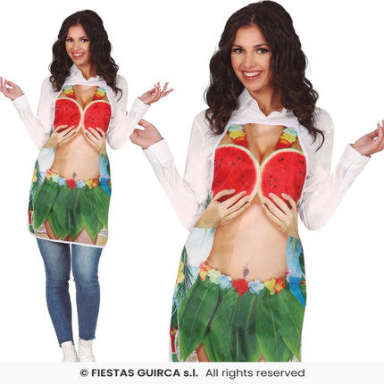 Feestbazaar Hawaii Schort Sexy Vrouw Meloenen