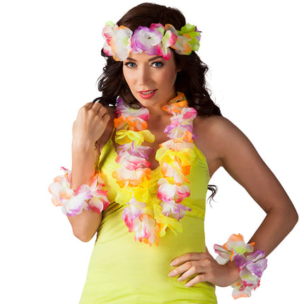 Feestbazaar Hawaii-set 4-delig
