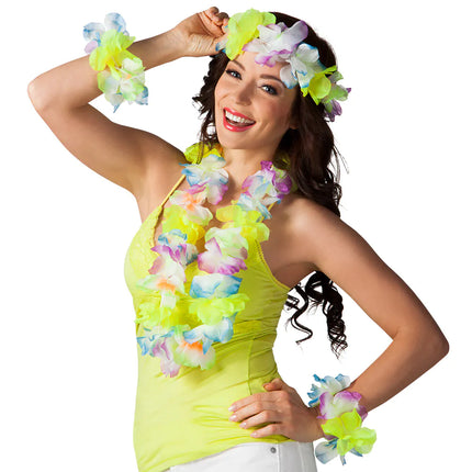 Feestbazaar Hawaii-set 4-delig