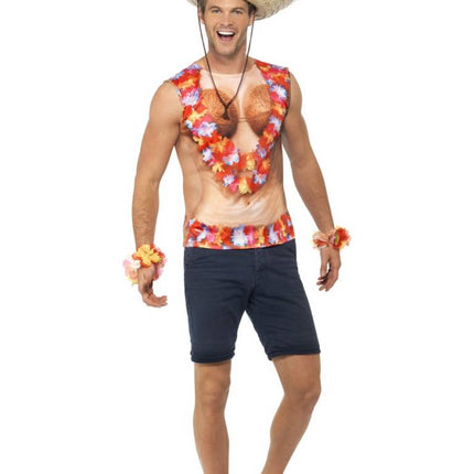 Feestbazaar Hawaii shirt mouwloos
