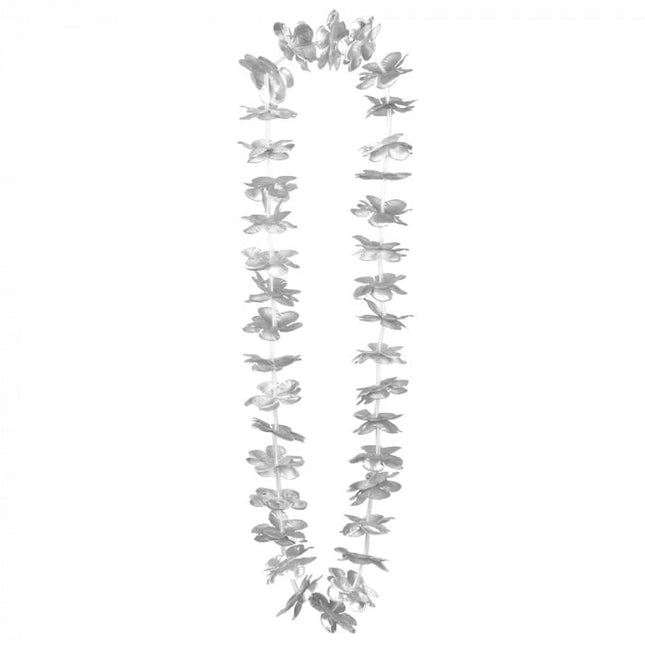 Feestbazaar Hawaii slinger zilver eco