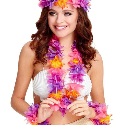 Feestbazaar Hawaii verkleedset multikleur