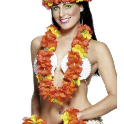 Feestbazaar Hawaii verkleedset rood