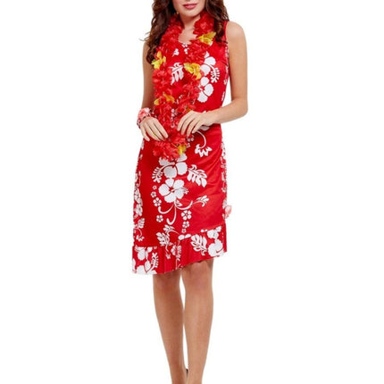 Feestbazaar Hawaiiaanse beauty kostuum 3-delig