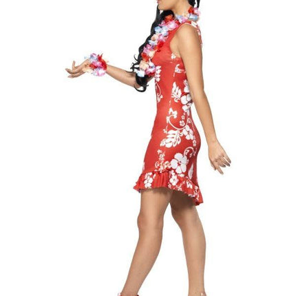 Feestbazaar Hawaiiaanse beauty kostuum 3-delig
