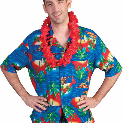 Feestbazaar Hawaiiblouse Blue Sunset