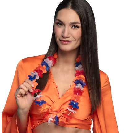Feestbazaar Hawaiikrans Oranje Holland (58cm)